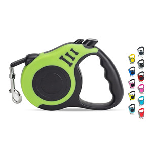Laisse télescopique pour chien en nylon robuste et durable, rétractable automatiquement, poignée antidérapante écologique, pour promener les animaux, 3M/5M - Product Image 1