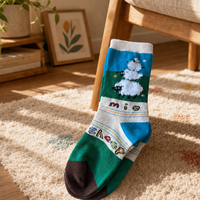 Chaussettes personnalisées avec logo, chaussettes en coton à motifs personnalisés pour hommes et femmes