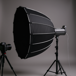 Softbox parabólico de iluminación fotográfica portátil de 33 pulgadas de liberación rápida y plegado rápido - Product Image 2