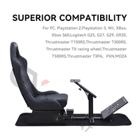 GY013 Vente directe usine OEM ODM, cockpit de simulateur de course entièrement réglable à faible coût de transport pour Logitech G25, G27, G29, G920