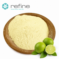 Poudre d'extrait de fruit de citron vert de qualité alimentaire, approvisionnement direct usine, 10:1, en vrac, conditionnement en bouteilles de 1 kg et fûts de 25 kg