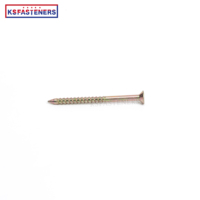 Acier inoxydable 304/316 Tête de clairon plate 100mm Bois Pont Terrasse Construction Vis Boîte en bois Emballage 3mm Dent Diamètre Nickel