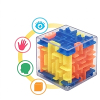 Jeu éducatif classique Montessori coloré, puzzle en bois avec grille de mots coulante miniature en plastique, 12 pièces, jouets pour enfants