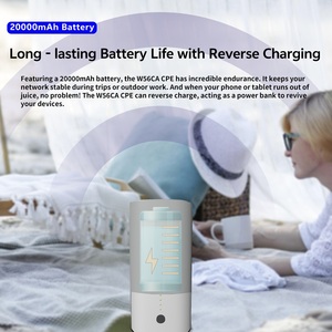 Bộ định tuyến <span class=keywords><strong>WiFi</strong></span> di động MiFi 5G có khe cắm thẻ <span class=keywords><strong>SIM</strong></span>, hỗ trợ VPN tại nhà, CPE, WEP, băng tần kép, 128 người dùng - Product Image 2