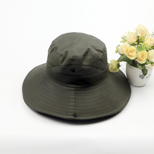 Chapeau de pêcheur en polyester respirant et coupe-vent pour homme, réglable avec bouton, idéal pour la pêche estivale, la randonnée en extérieur, protection solaire UV pour le visage - Product Image 5