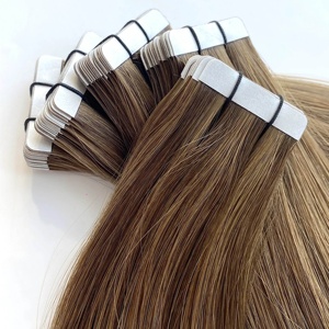 Estensioni per Capelli con Nastro Adesivo Invisibile 100% Capelli Umani Vergini per Uso Professionale, Vari Modelli Bellissimi - Product Image 2