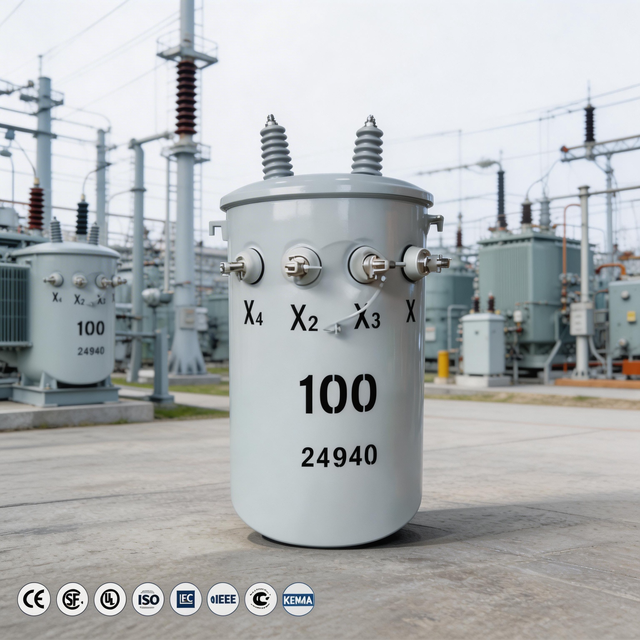 11kv 200kva Double Bushing Type for Power Line Pole Mounted Transformer Distribution Transformer