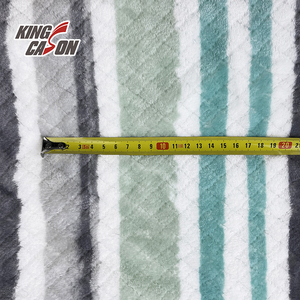 Kingcason Vải Nhà Cung Cấp <span class=keywords><strong>100Poly</strong></span> Hai Bên Mô Hình Vuông Sọc In Mềm Mại Thoải Mái Flannel Lông Cừu Vải Đối Với Trang Chủ Dệt May - Product Image 6