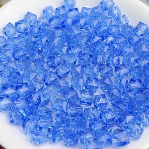 Şeffaf akrilik DIY doku kutusu yapma boncuk kare boncuk düzensiz şekil plastik reçine gevşek çanta yapımı için özel renk - Product Image 5