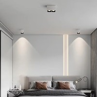 Nouveau produit, plafonnier LED COB moderne pour intérieur, télécommande IP54, aluminium, 10W, 15W, 20W
