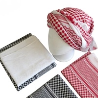 Hijab châle Boran 100% polyester en mousseline à carreaux et à motifs, unisexe, respirant, doux pour la peau, à porter au quotidien