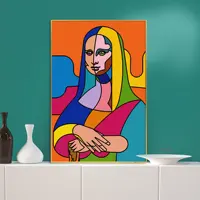 Yeni tasarım Pop Art boyama grafiti kültür posteri tuval duvar sanat dekoru baskı Mona Lisa karikatür tarzı