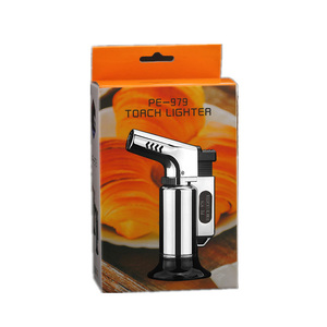 Nouveau briquet d'extérieur Bbq pistolet cigare Jet Butane gaz pistolet Cigarette coupe-vent métal tuyau allumeur - Product Image 5