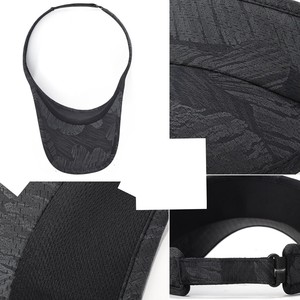 Casquette de soleil extensible OEM à double épissure gris foncé, personnalisable, écologique, qualité supérieure américaine, visière de sport - Product Image 5