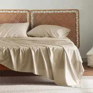 Set di lenzuola di bambù di raffreddamento 4 pezzi lenzuola/copripiumino Set di biancheria da letto con federa