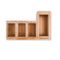 <strong>Best</strong> <strong>Selling</strong> Food Storage Bag Holder Bamboo <strong>Kitchen</strong> <strong>Drawer</strong> <strong>Organizer</strong> Dispenser Compatible