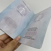 Divertido Juguete de Pasaporte con Cubierta de Cartón, Diseño de Globo Terráqueo, Páginas de Doble Capa de Primera Calidad, Impresión Offset, Relieve, Recuerdo para Coleccionistas