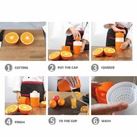 Hand Juicer Citrus Oranje Knijper Handleiding Deksel Rotatie Druk Ruimer Voor Lemon Lime Grapefruit Met Zeef En Container