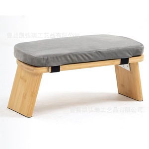 Wooden portable foldable meditation <b>stool</b>, <b>bamboo</b> yoga aid <b>stool</b>, home solid wood prayer <b>stool</b>, kneeling <b>stool</b> - Product Image 5