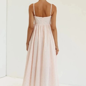 Nouvelle Arrivée Robe Midi Décontractée et Élégante pour Femme, Coupe Trapèze, Bretelles Fines, Idéale pour Soirées et Clubs, Tenue Printanière Unie et Sexy - Product Image 6