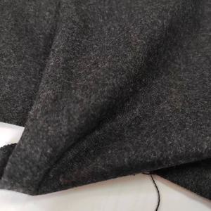 560g/<span class=keywords><strong>M</strong></span> 50% wol semua musim abu-abu gelap Melton mantel kain wol kain cocok untuk pria dan wanita mantel kain harga rendah - Product Image 5