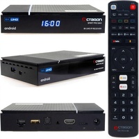 Octagon Spirit Pro Max 8K Android TV Box con WiFi de Doble Banda, Control Remoto por Voz, HDR10+, HLG, 4GB de RAM y 64GB de Almacenamiento