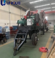 Nouveau concasseur mobile 30tph concasseur à mâchoires en pierre générateur diesel monté sur roue usine de concasseur mobile à vendre