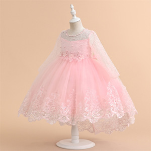Vestito da festa per bambini di compleanno del 7 ° compleanno della ragazza dei bambini del merletto di estate di vendita calda - Product Image 3