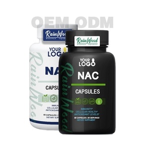Rainwood Food Support Supplements 600mg NAC <strong>Capsule</strong> NAC <strong>N</strong>-<strong>acetyl</strong> Cysteine <strong>Capsules</strong> - Product Image 1