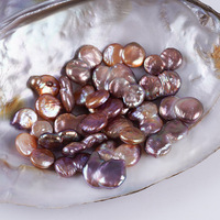 Perles d'eau douce naturelles violettes de style baroque en forme de 8, 10-13 mm, pour la fabrication de boucles d'oreilles DIY