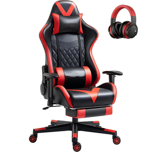 Silla Gamer Roja de Estilo Moderno y Lujo, Altura Ajustable con Alta Tasa de Recompra, Silla de Juego con Reposapiés, Venta al por Mayor de Fábrica - Product Image 1