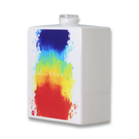 Venta al por mayor Botellas de Colonia Embalaje vacío Spray de color 30ml 50ml 100mL Botellas de perfume de cubo de vidrio