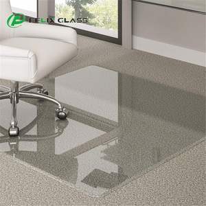 Alfombrilla de escritorio para silla de oficina de vidrio templado para alfombra o suelo de madera dura, Protector de suelo de vidrio para mesa de ordenador, vidrio de color transparente - Product Image 5