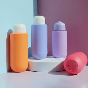 Tùy Chỉnh 100Ml 200Ml 300Ml Đĩa Top Cap Nhựa HDPE Matte Cảm Ứng Mềm Mại Cơ Thể Rửa Container Dầu Gội Đầu Và Điều Hòa Chai - Product Image 3