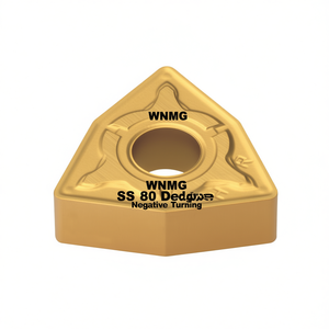 WNMG SS 80 Degree Negative Turning Insert For Metal <b>Machining</b> - Product Image 2