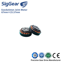 Moteur d'articulation d'exosquelette 67 mm, couple de pointe 18 Nm, 12-48 V, 310 tr/min, actionneur compact sans balais pour robotique portable extérieure
