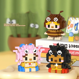 W1509 Insecte Elfe Papillon Abeille Libellule <span class=keywords><strong>Rhinocéros</strong></span> Beetle Coccinelle Araignée Fourmi Creative MOC DIY Micro-particule Building Block Toy - Product Image 5