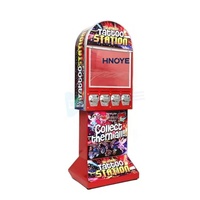 Distributeur automatique de tatouages temporaires à 4 têtes, avec distributeur de cartes, à monnayeur, en métal, pour centre de jeux