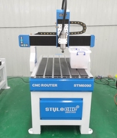 Hobby Cnc Router STM6090 Met 4th Roterende As Voor Aluminium, Hout, Mdf