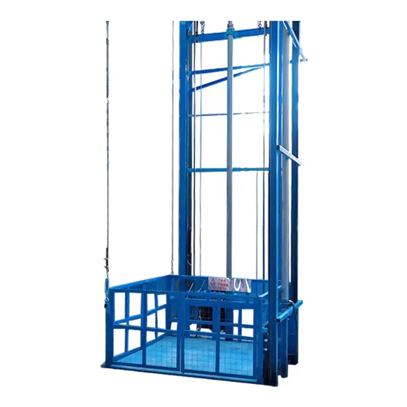 Plataforma vertical de elevador hidráulico vertical para carga, armazém elétrico industrial de 10 toneladas montado na parede