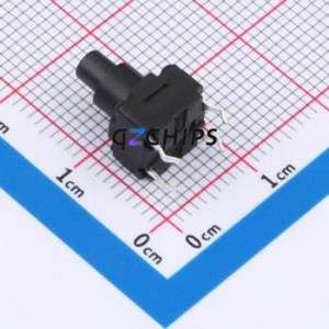 TSW08112-120B337CA Tactile Switch Through hole Component (THT)-4P,8x8mm Switch Single Pole Single Throw Round Button 1.8N 8mm - Product Image 2