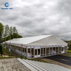 Bingkai aluminium 20m X 30m tenda tenda pernikahan luar ruangan untuk acara pesta untuk 500 orang tenda dinding kaca