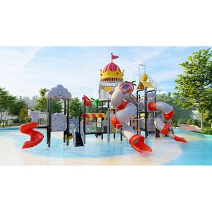 Parc aquatique commercial splash pad accessoires océan parc aquatique pour enfants piscine d'eau toboggan activité équipement de jeu - Product Image 4
