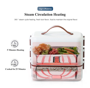 Fiambrera eléctrica portátil, <span class=keywords><strong>calentador</strong></span> <span class=keywords><strong>de</strong></span> <span class=keywords><strong>alimentos</strong></span> <span class=keywords><strong>de</strong></span> 2 capas, aislamiento <span class=keywords><strong>de</strong></span> preservación con portador <span class=keywords><strong>de</strong></span> accesorios y Cable <span class=keywords><strong>de</strong></span> datos Usb, nuevo producto - Product Image 6