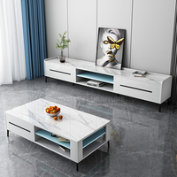 Meubles de salon meuble tv armoire porte coulissante table basse étagère ouverte table à thé