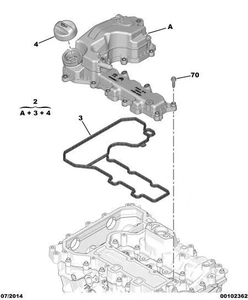 Coperchio Valvole Motore Testata Cilindri OEM 9808923780 9802912580 Nuovo per Peugeot 208 308 408 2008 4008 <span class=keywords><strong>Citroen</strong></span> C3 <span class=keywords><strong>C4</strong></span> Motore 1.2T - Product Image 6