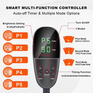 Ceinture <span class=keywords><strong>de</strong></span> luminothérapie rouge portable pour les jambes/bras, soulagement des douleurs musculaires, 250 LED, double longueur d'onde (660nm/850nm), <span class=keywords><strong>beauté</strong></span> à domicile - Product Image 4