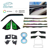 Kit d'éclairage d'ambiance pour voiture 64 couleurs pour Toyota Camry 8ème génération 2018-2023 LHD/RHD, LED intérieur, mise à niveau multi-styles, décoration d'ambiance