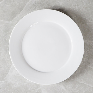 Assiettes à salade et à dessert en céramique blanche, en gros, directement de l'usine, pas cher, 5-8 pouces, faible MOQ, approuvé par la FDA, en stock pour restaurants et hôtels - Product Image 5