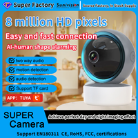 Caméra de surveillance pour bébé OEM 3MP 360° °   Caméra de sécurité domestique WiFi avec vision nocturne PTZ, audio bidirectionnel et détection de mouvement